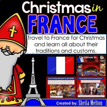 Preview of Christmas in France PowerPoint Christmas Around the World Holidays Traditions