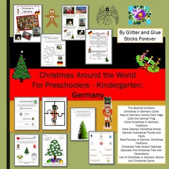 Preview of Christmas Around the World Preschool - Kindergarten: Germany Booklet