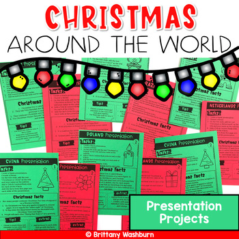 Preview of Christmas Around the World Presentation Projects