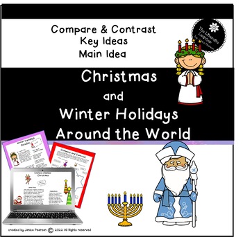 Preview of Christmas and Winter Celebrations Around the World 2nd and 3rd Grades Reading