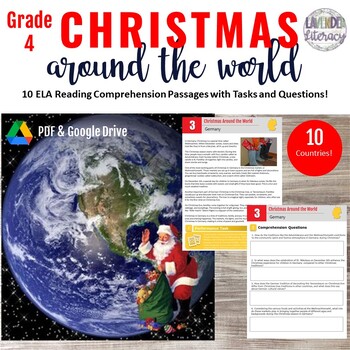 Preview of Christmas Around the World | Reading Comprehension | 4th Grade Reading