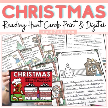 Christmas Around the World Reading Comprehension Activities Print & Digital