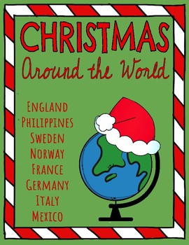 Preview of Christmas Around the World Reading Comprehension Passages & Questions BUNDLE