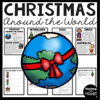 Preview of Christmas Around the World Reading Comprehension Worksheets December
