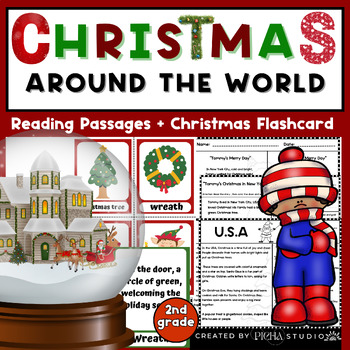 Preview of Christmas Around the World Reading Passages 2nd grade