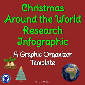 Preview of Christmas Around the World Research Graphic Organizer Infographic Template