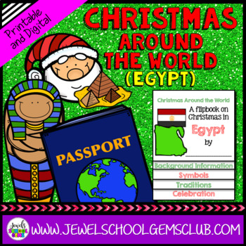 Preview of Christmas Around the World Research Project | Christmas in Egypt Flipbook