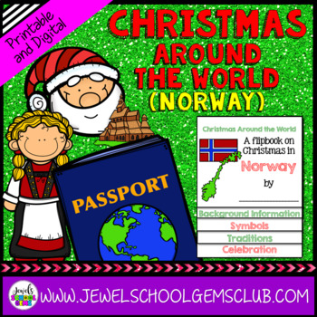 Preview of Christmas Around the World Research Project | Christmas in Norway Flipbook