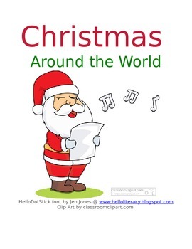 Preview of Christmas Around the World Research Template