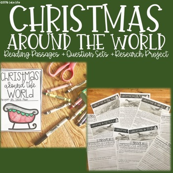 Preview of Christmas Around the World Text Passages for Citing Text Based Evidence