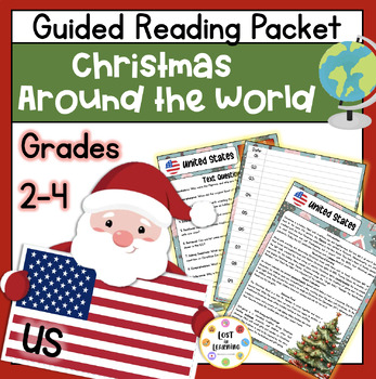 Preview of FREEBIE! || Christmas Around the World || US || Reading Comprehension Packet