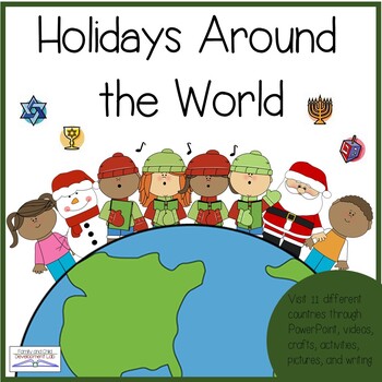 Preview of Holidays/ Christmas Around the World Distance Learning PowerPoint & Activities