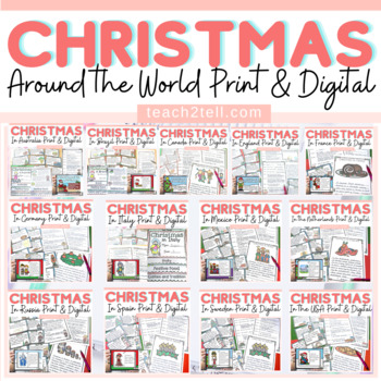 Preview of Christmas Around the World Winter Holidays Around the World Print & Digital