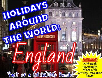Preview of Christmas Around the World | Winter Holidays: England UK + PowerPoint