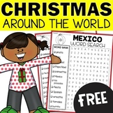Christmas Around the World - Word Searches Countries Busy 