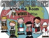 Holidays Around the World Write the Room - CVC Words Edition