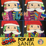 Christmas Activities: Pop Art Santa Claus Art Project with