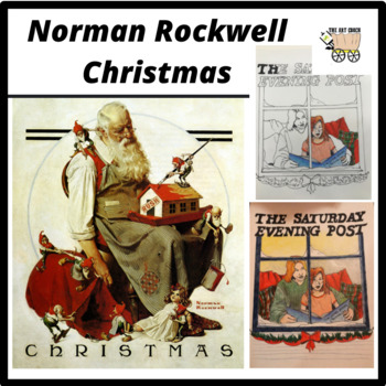 Preview of Christmas Art Project High School : Norman Rockwell's Saturday Evening Post