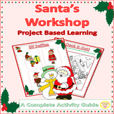 Christmas Art Writing Project Based Learning and Bulletin 