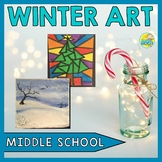 Christmas Art for Middle Years - Winter Art - Grades 6-8 -