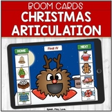 Christmas Speech Therapy Activity - BOOM Cards Christmas A