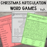 Christmas Articulation Word Games