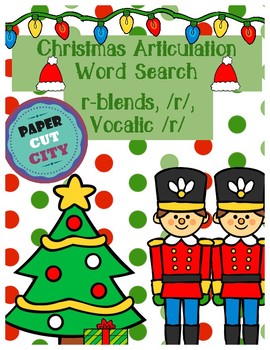 christmas r words speech therapy