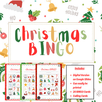 Christmas Bingo By Ela On The Brain 