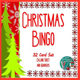 Christmas BINGO 32 cards with Call Sheet and Markers