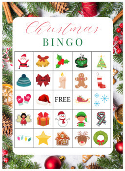 Christmas BINGO Game | Fun Learning Activities, Picture Bingo ...