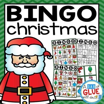 Preview of Christmas BINGO | Christmas Vocabulary | Christmas Party Games | Christmas Games