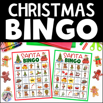 Christmas BINGO | Santa BINGO | Holiday BINGO | Winter Break BINGO ...