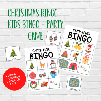 Christmas BINGO - Whole Class Game - Class Party - Winter Break | TPT