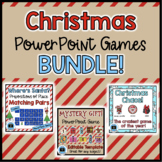 Christmas BUNDLE! 3 Christmas PowerPoint Games - Online / 