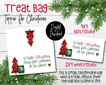 Happy Holidays Treat Bag Topper - Free Printable - Pjs and Paint