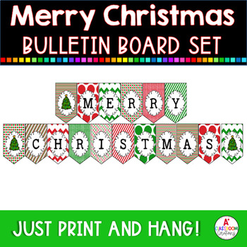 Christmas Banner by A Plus Classroom Creations | TpT