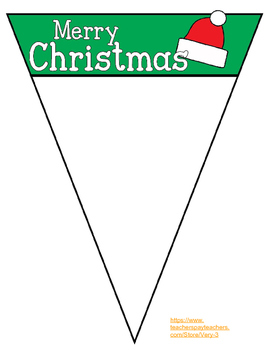 Christmas Banner Freebie by Very 3 | Teachers Pay Teachers