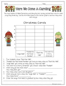 christmas bar graphs pictographs 3rd grade by holmquists homeroom