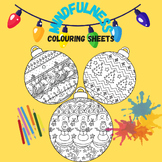 Christmas Baubles Mindfulness Colouring Sheets