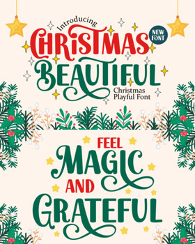 Preview of Christmas Beautiful fonts Transform your Festive Elegance Whimsical Magic