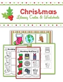 Christmas Beginning Sound Literacy Center and Worksheets