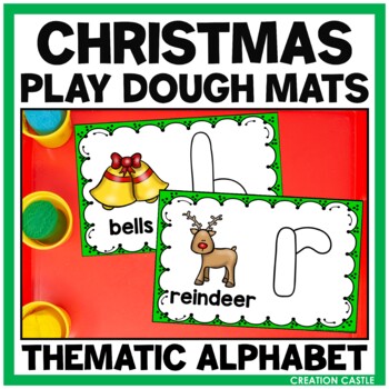 Christmas Playdough / Playdoh Mats Color - Toddlers Preschoolers fine motor