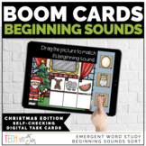 Christmas Beginning Sounds Boom Cards | Games and Worksheets