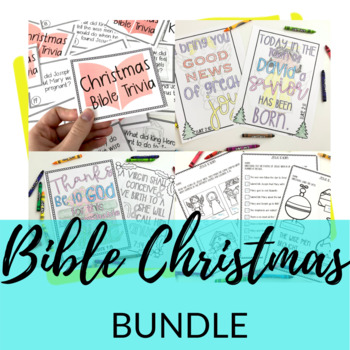 Christmas Bible Activities BUNDLE by Becca's Bible Class | TPT