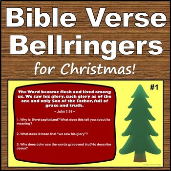 Preview of Christian Christmas Bible Bellringers for Advent - Printable & Digital