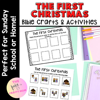 Preview of Christmas Bible Lesson: Crafts & Activities, The Birth of Jesus! PreK to Fifth