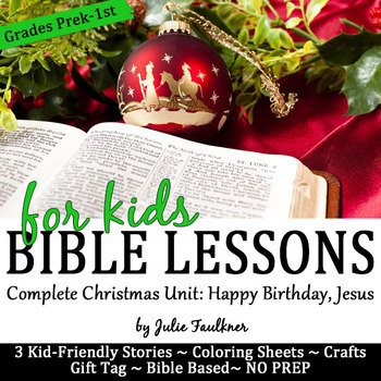 Preview of Christmas Nativity Bible Lessons for December, Complete Unit