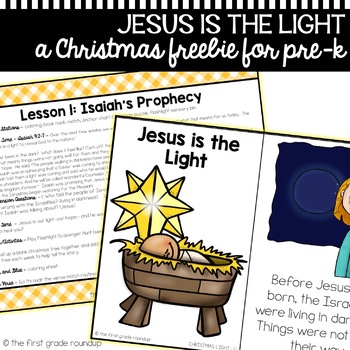 Preview of Christmas Bible Unit FREEBIE