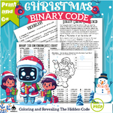 Christmas Binary Code: Learn Binary Code Through Coloring-