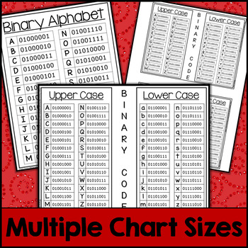 Binary Alphabet Chart